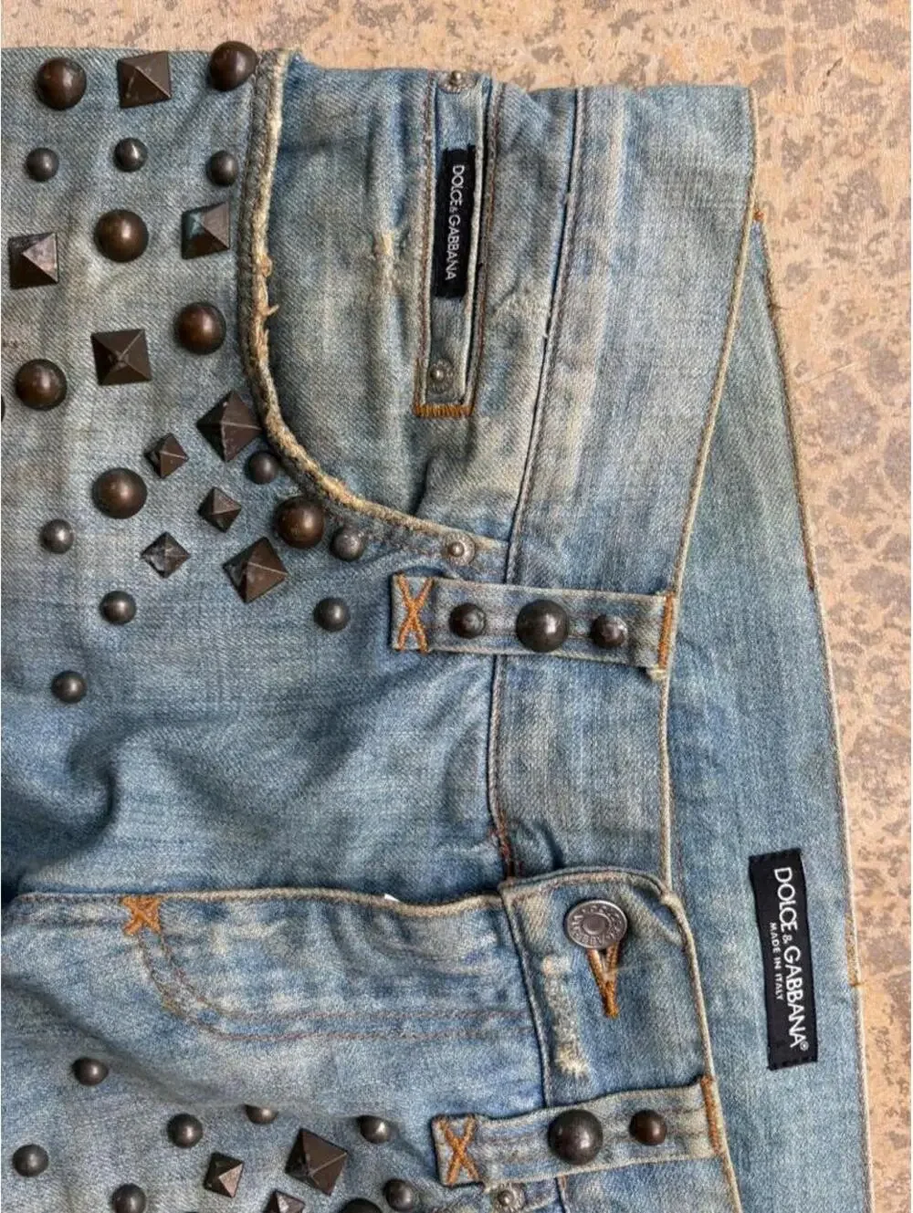 Dolce & Gabbana Men's Blue and Navy Jeans